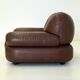 Dark brown leather Sapporo armchair for Mobil Girgi