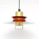 Burgundy Vitrika lamp, Denmark 1960s