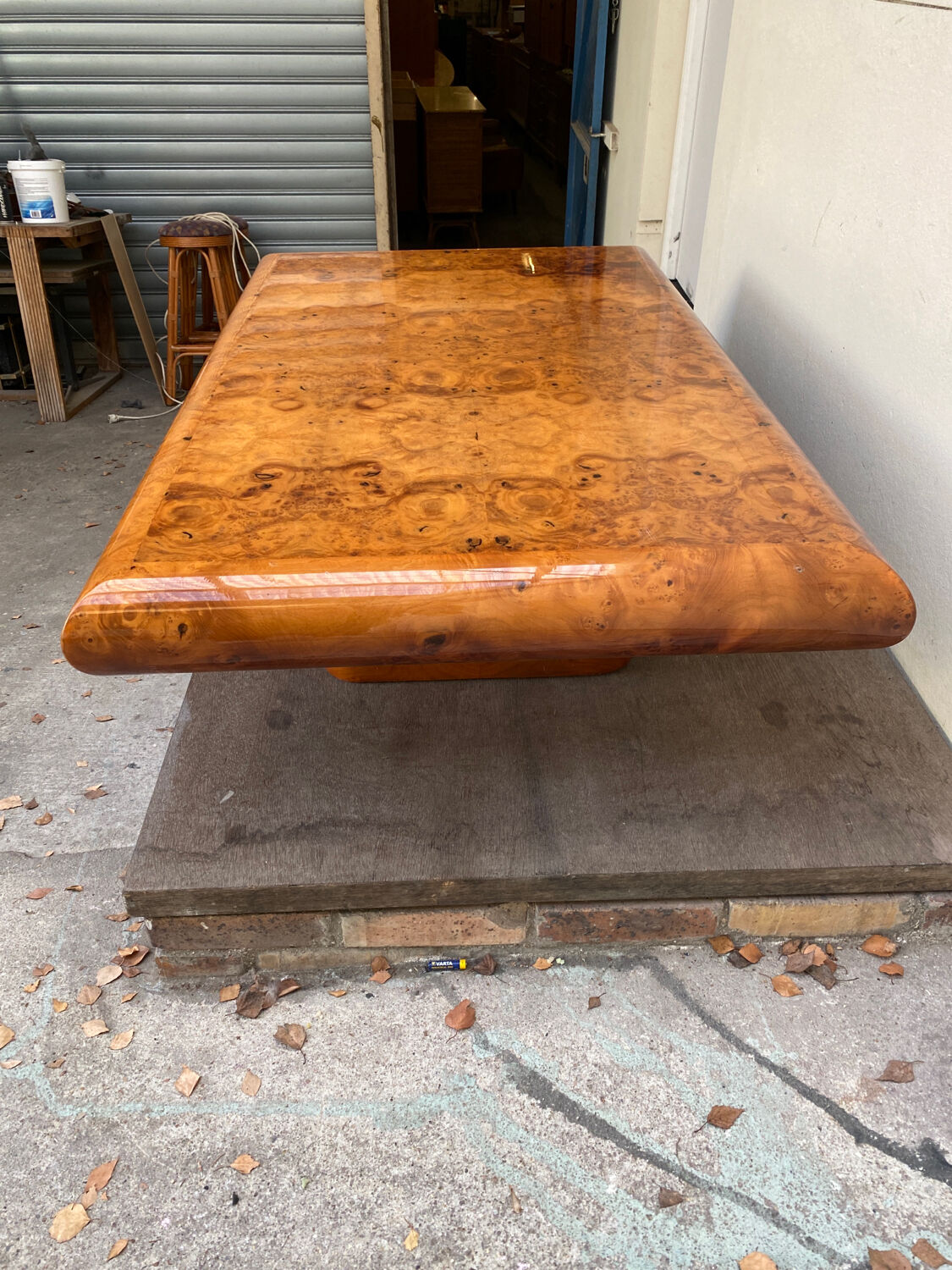 Table basse vintage orme