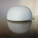 Ceiling lamp "half sphere" in white opaline 60s 70s