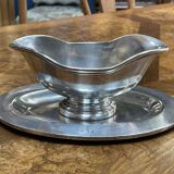 Ercuis silver-plated sauceboat from the french navy