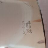 Silver metal champagne bucket - art deco style