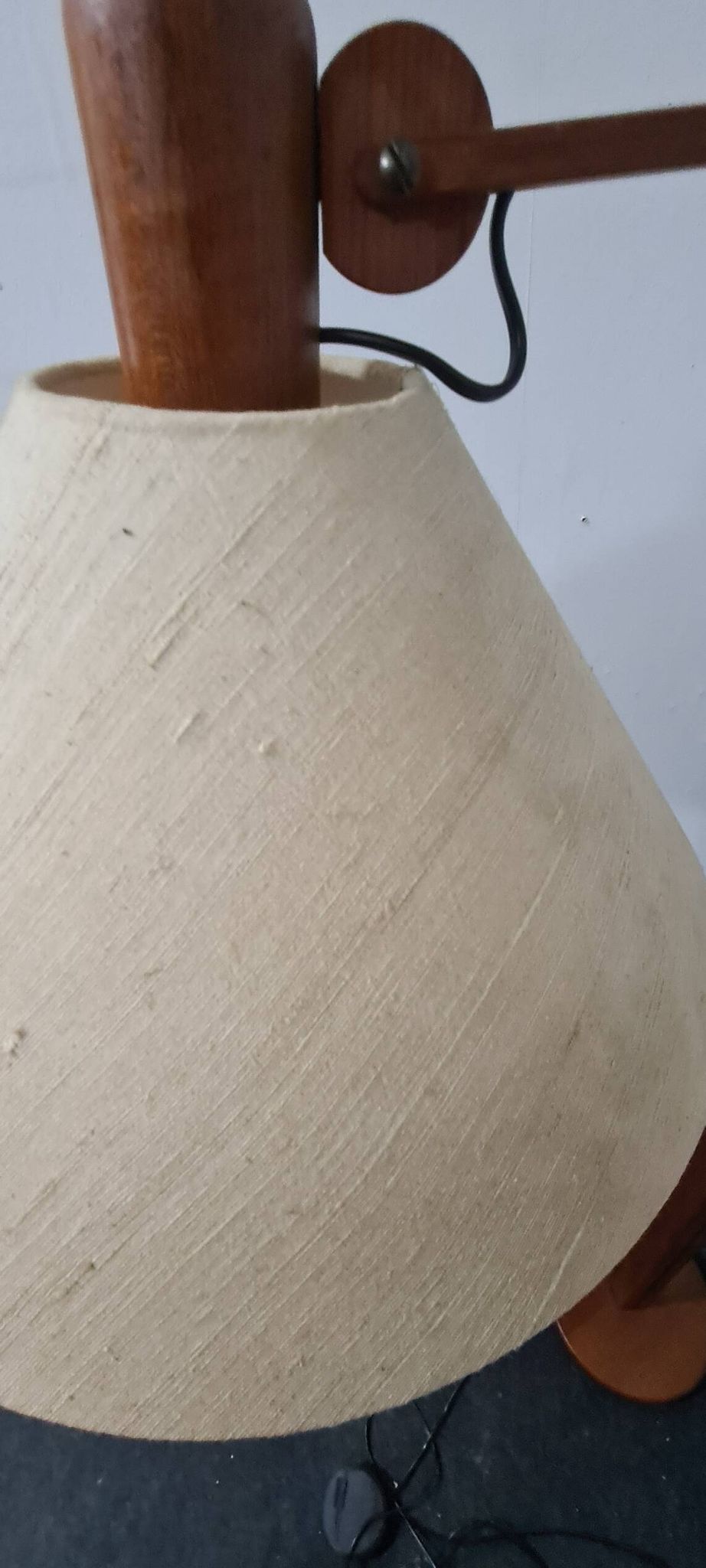 Vintage teak Danish design floor lamp by Domus