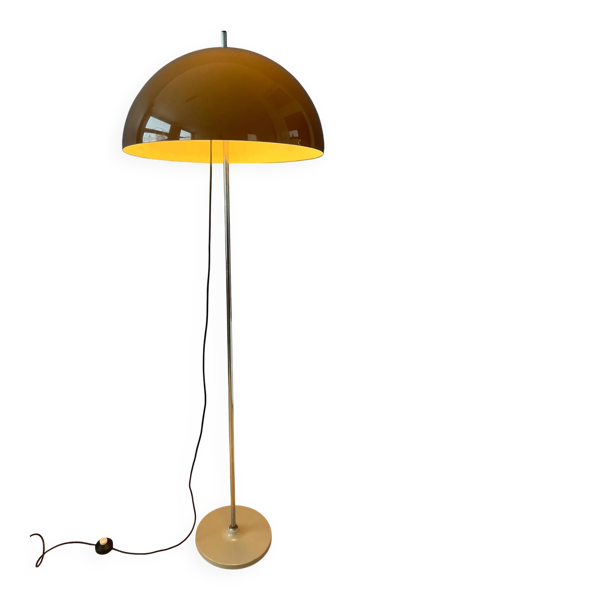 Lampe de sol champignon vintage GEPO de l'ère spatiale par Gino Sarfatti