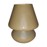 Sandblasted glass mushroom lamp