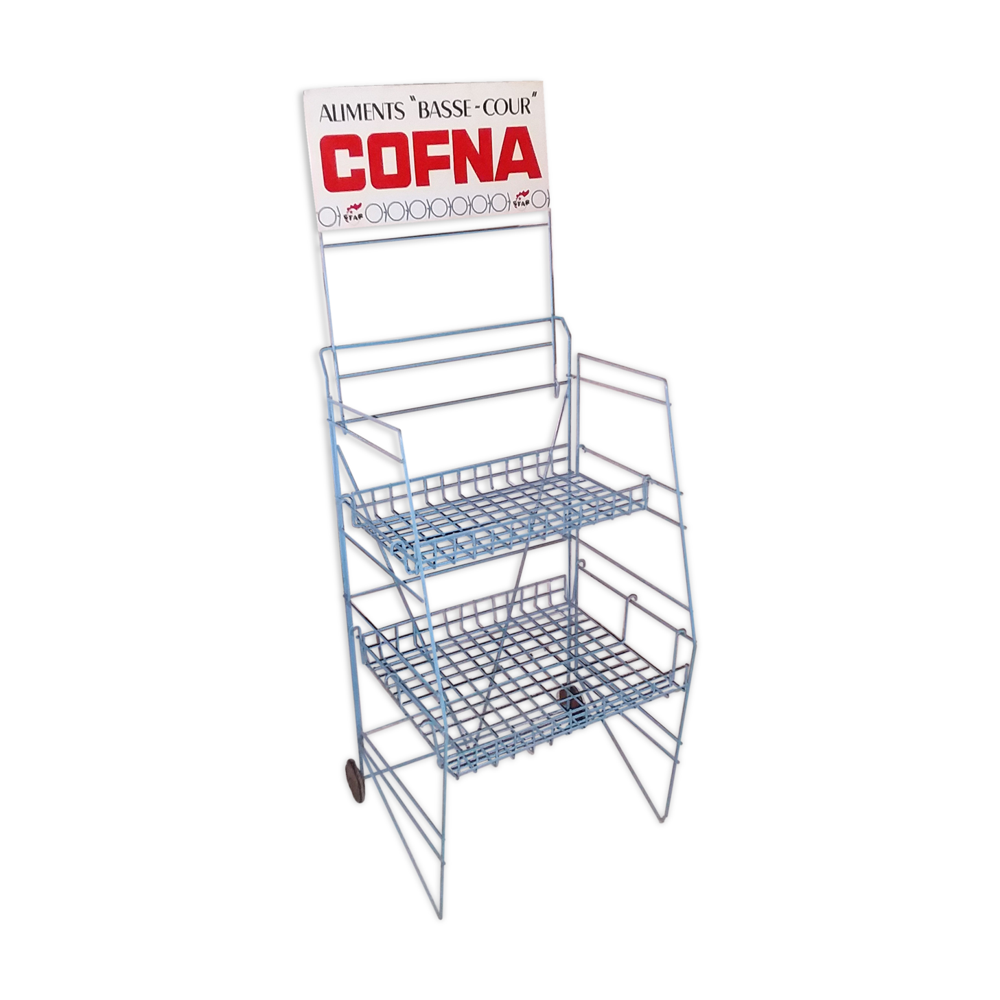 Advertising wire shelf