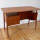 Small Scandinavian teak desk by Gunnar Nielsen for Tibergaard 1960