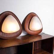Pair of Italian teak and opaline wall lights by Goffredo Reggiani 1960.