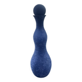 Gigantesque bouteille en verre bleu marmoréen fait main en Espagne