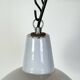Industrial Grey Enamel Factory Pendant Lamp, 1960s