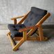 Fauteuil scandinave inclinable et pliable par Gillis Lundgren, 1970s