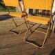 Paire de chaises Lafuma Chantazur dorée