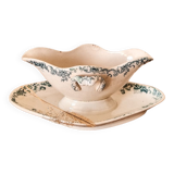 Late 18th century St Amand gravy boat in iron earth