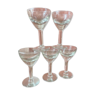 Set of 5 glasses