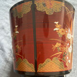 Cache pot vide poche design déco Japon fleurs art nouveau