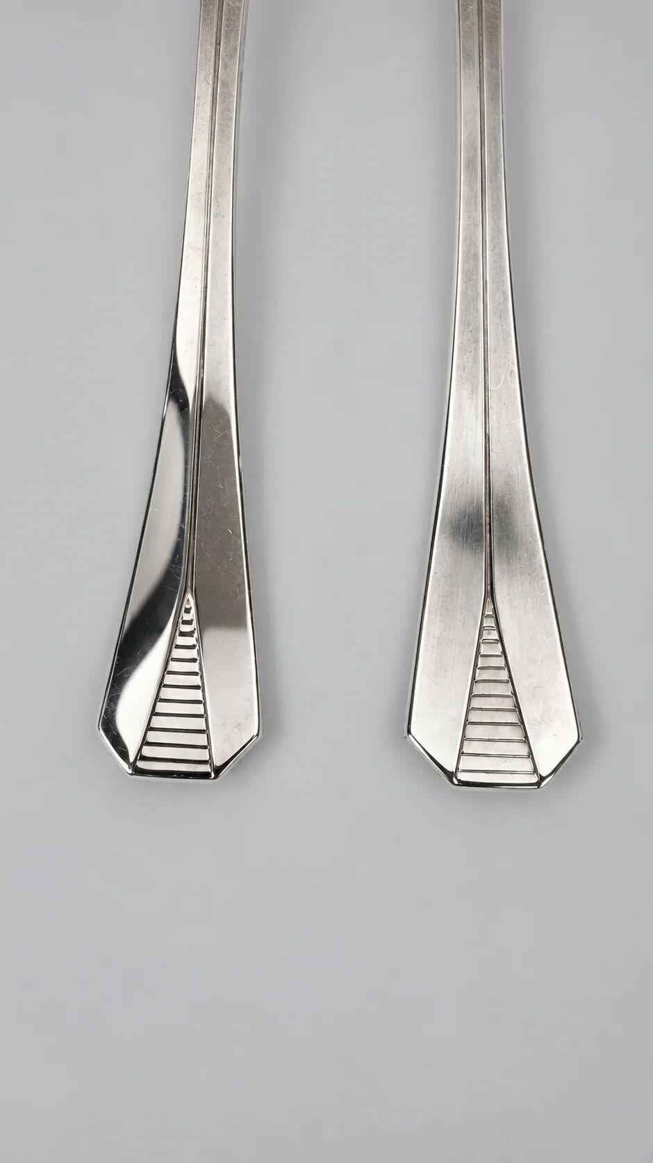 Christofle Atlantide – 6 fish cutlery sets in silver-plated metal (12 pieces)