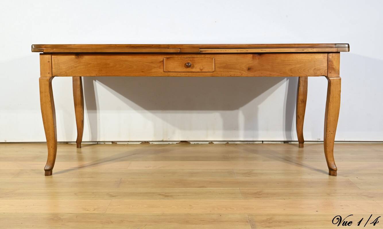 Regional Cherry Wood Table, Louis XV style – Mid-19th century