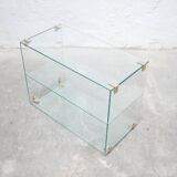 Console vintage en verre