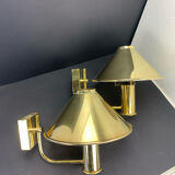 Brass lamps høvik lys jonas hidle denmark 1970 vintage scandinavian design