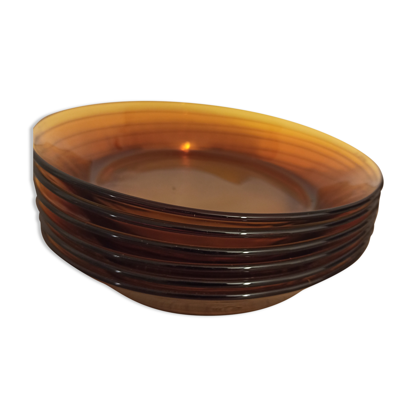 New vintage Duralex hollow plates