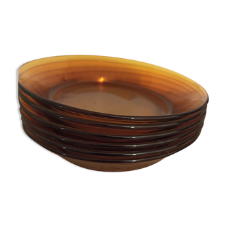 New vintage Duralex hollow plates