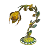 Stylized floral lamp in painted sheet