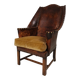 Antique leather armchair, England circa 1800