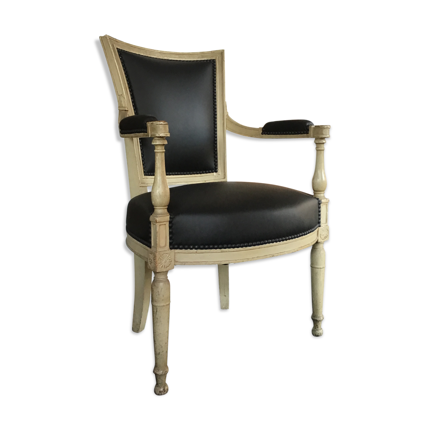 Restored black armchair