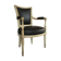 Restored black armchair