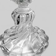 Baccarat, pair of two-light candelabra, Bambou Tors model.