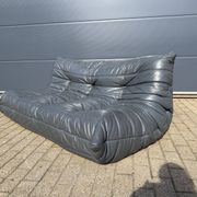 100% authentic Ligne Roset Togo 3-seater Anthracite Grey leather