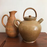 Digoin grespots jar, vintage pitcher