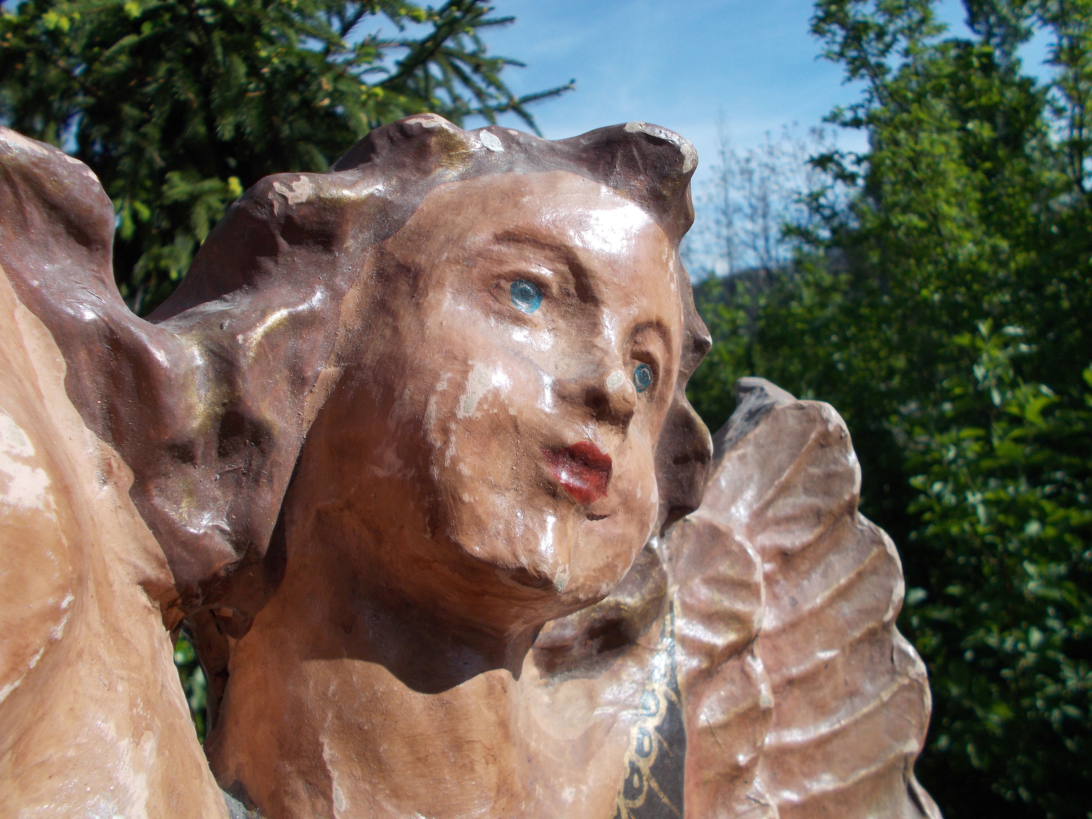 Angels in boiled cardboard