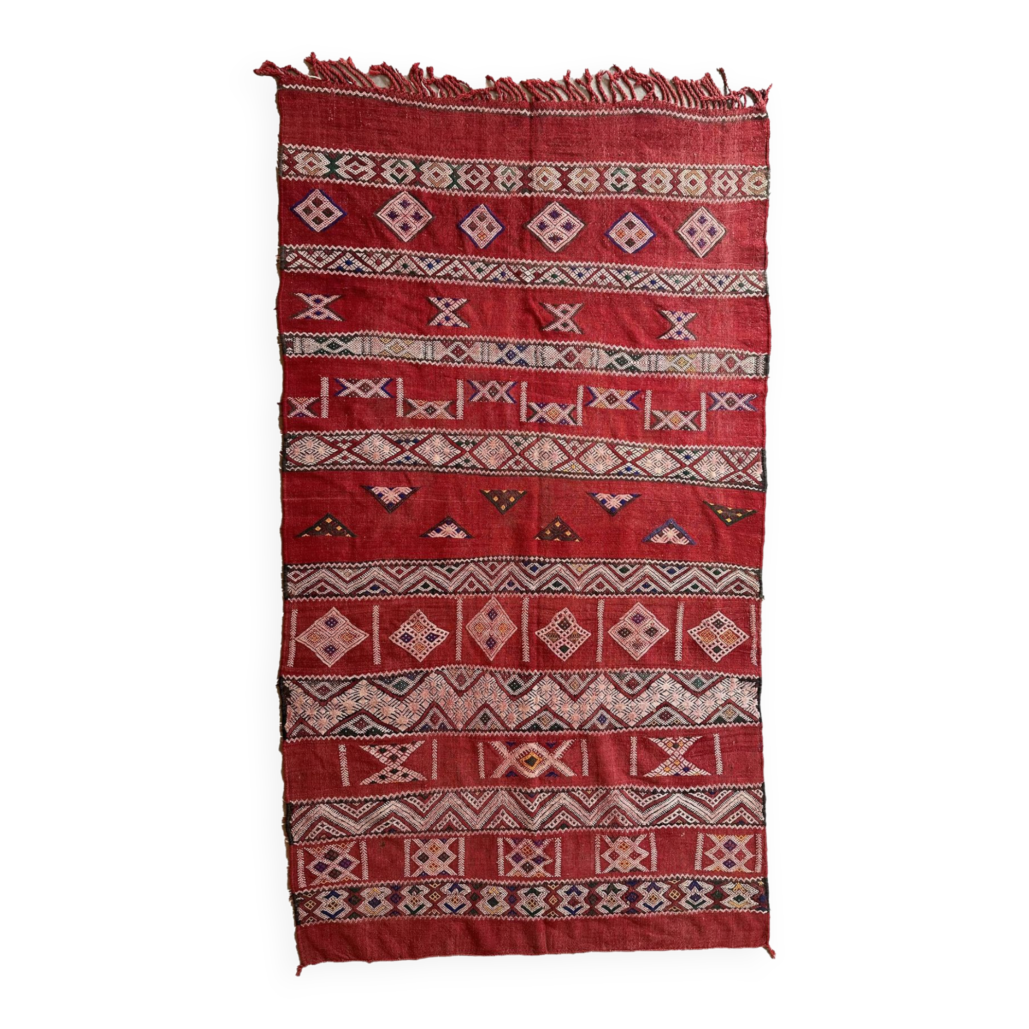 Moroccan kilim zayan rug