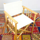 Vintage italian directors folding chair from calligaris