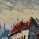 Caroline Burnett (1877-1950) Oil on canvas - Parisian Scene Moul