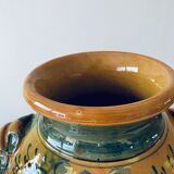 Terracotta jar shaped vase