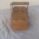 Sewing box in old varnished wood