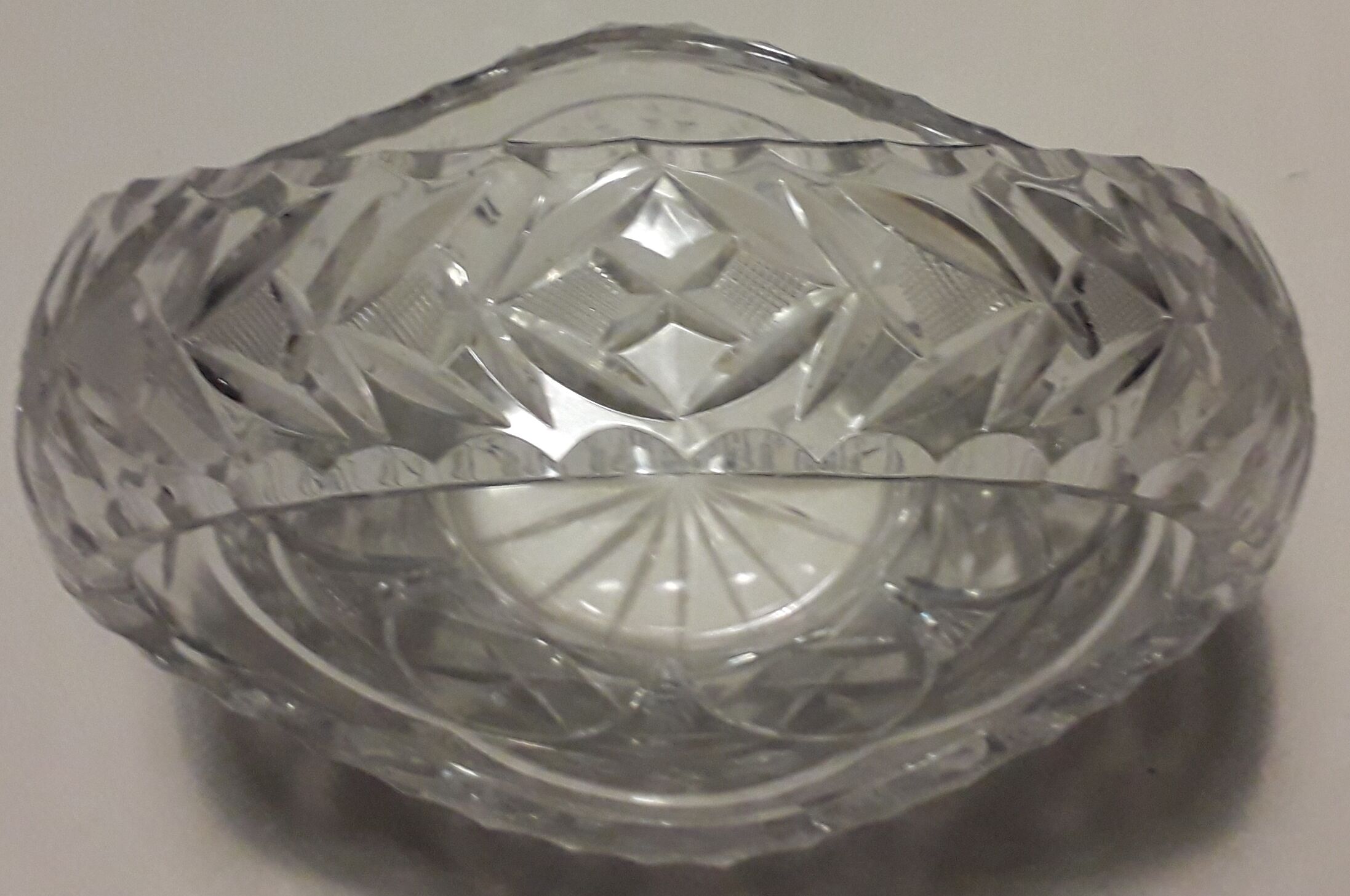 crystal basket centerpiece