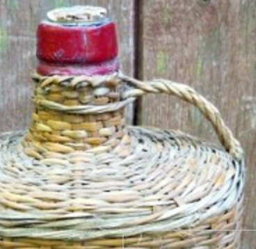 Wicker bottle