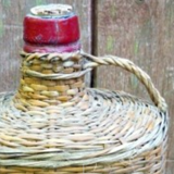 Wicker bottle