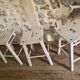 Tabouret en bois ancien