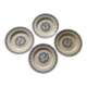 Large royal blue plate made of earthenware from 1875 Gien.