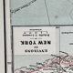 Carte ancienne États Unis et Mexique 70,5x53cm