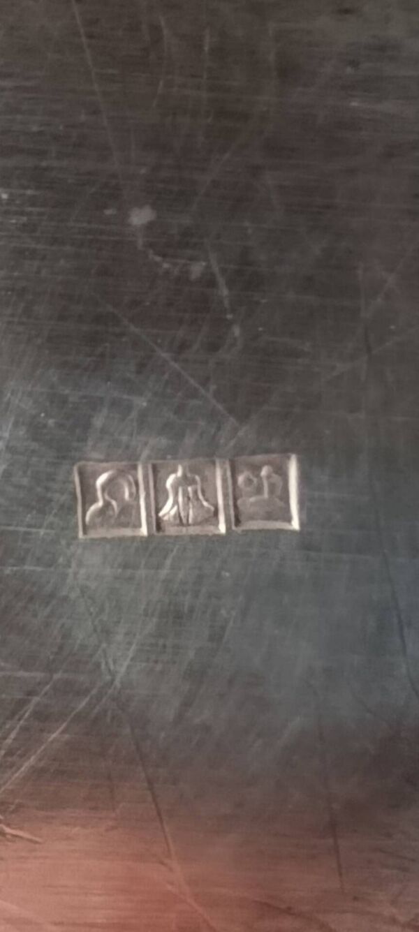 Grand plateau ovale en argent massif 800/1000 – 1,8 kg – Début XXe siè