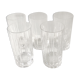 5 verres en cristal
