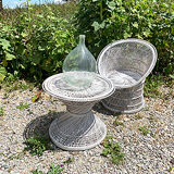 Ancienne dame jeanne transparente