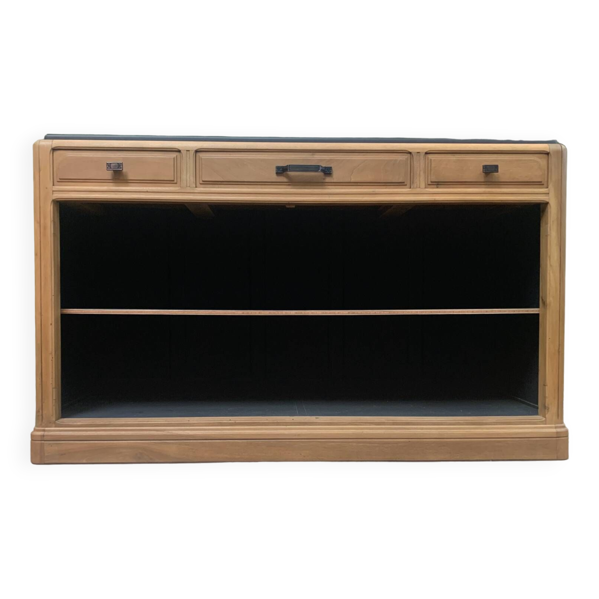 Walnut and black sideboard