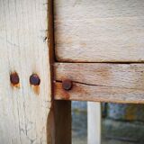 Old butcher's bill in solid beech