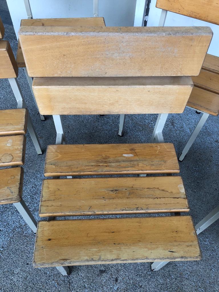 Wooden and iron chair suites from the 70's